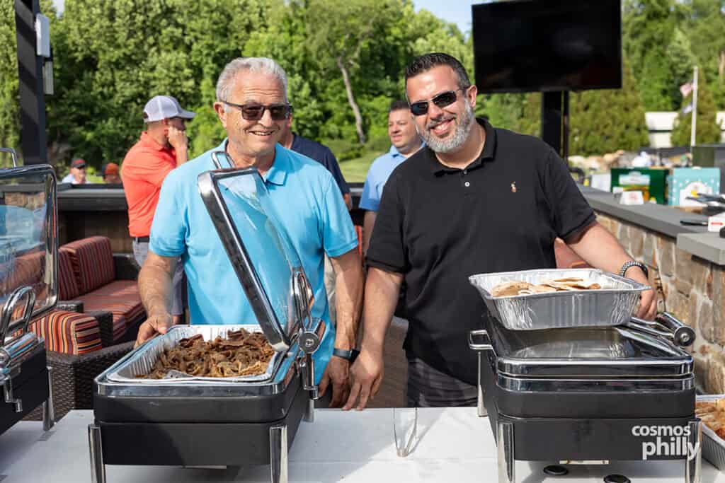 Participants, volunteers, sponsors, and guests at the St. Demetrios Greek Orthodox Church annual golf outing at Penn Oaks Golf Club in West Chester.