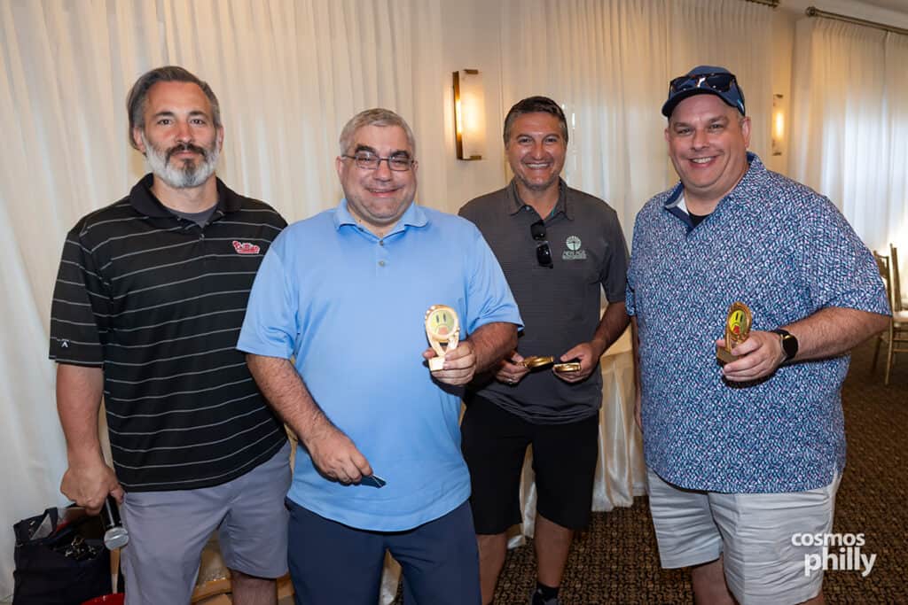 Participants, volunteers, sponsors, and guests at the St. Demetrios Greek Orthodox Church annual golf outing at Penn Oaks Golf Club in West Chester.