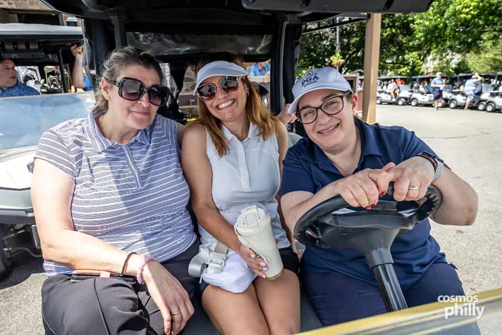 Participants, volunteers, sponsors, and guests at the St. Demetrios Greek Orthodox Church annual golf outing at Penn Oaks Golf Club in West Chester.