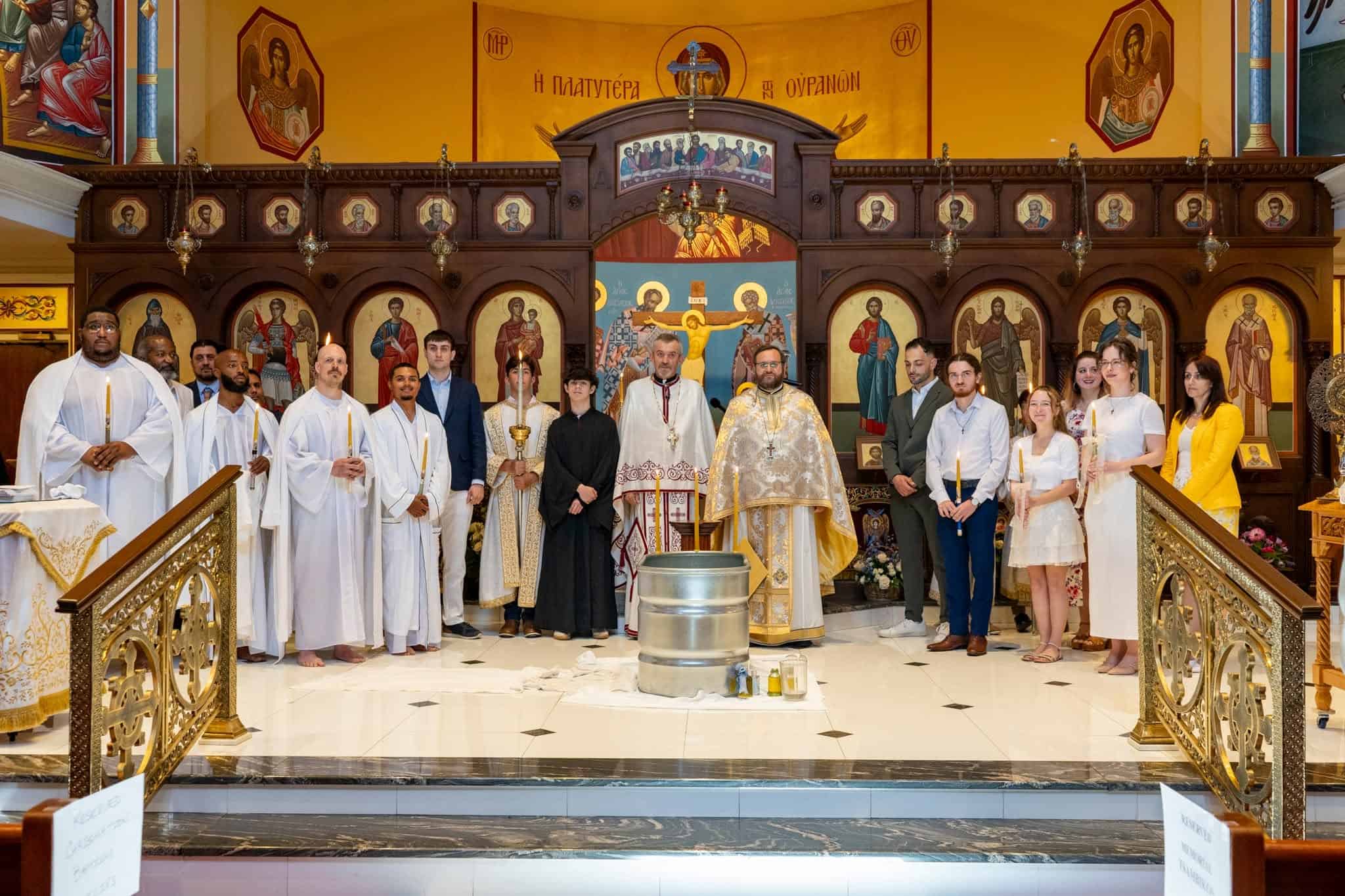 St. Thomas Cherry Hill Welcomes Seven New Members Through Holy Baptism and Chrismation