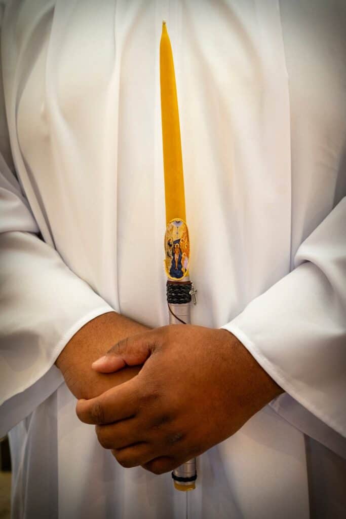 New members are welcomed into the Orthodox Christian faith at St. Thomas Greek Orthodox Church in Cherry Hill.