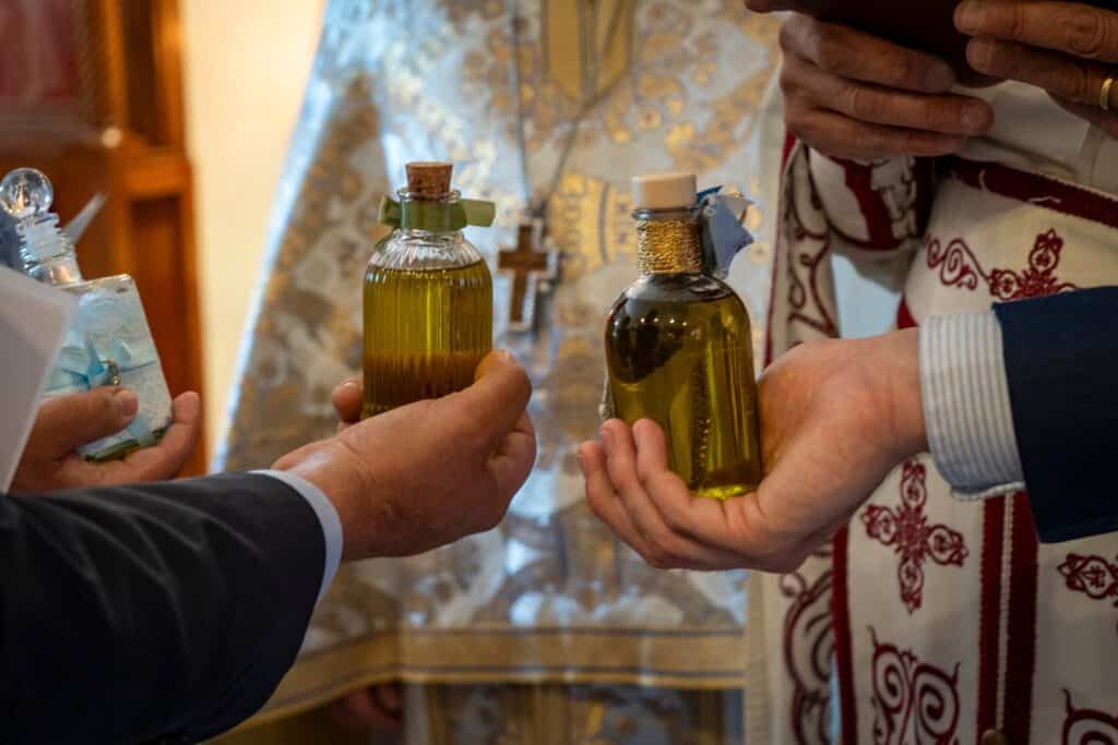New members are welcomed into the Orthodox Christian faith at St. Thomas Greek Orthodox Church in Cherry Hill.