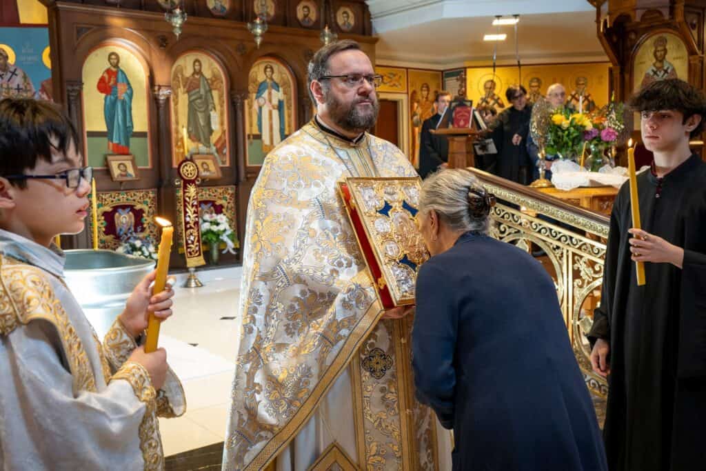 New members are welcomed into the Orthodox Christian faith at St. Thomas Greek Orthodox Church in Cherry Hill.