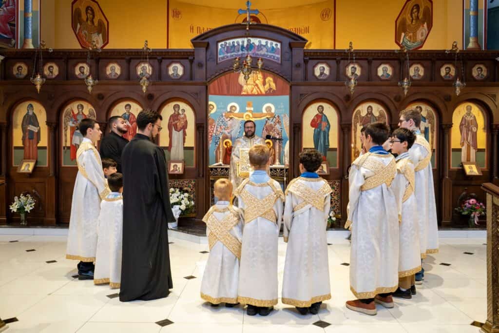 New members are welcomed into the Orthodox Christian faith at St. Thomas Greek Orthodox Church in Cherry Hill.