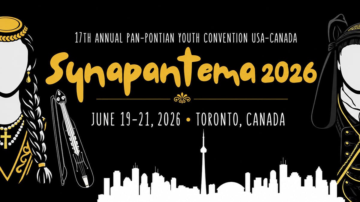 Graphic for the Synapantema 2026 Pan-Pontian Youth Convention USA-Canada in Toronto