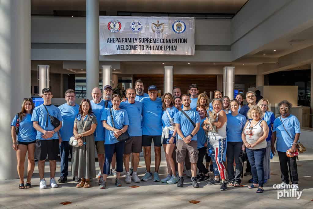 Participants in the 2026 AHEPA Cooley’s Anemia Walk along Philadelphia’s Benjamin Franklin Parkway
