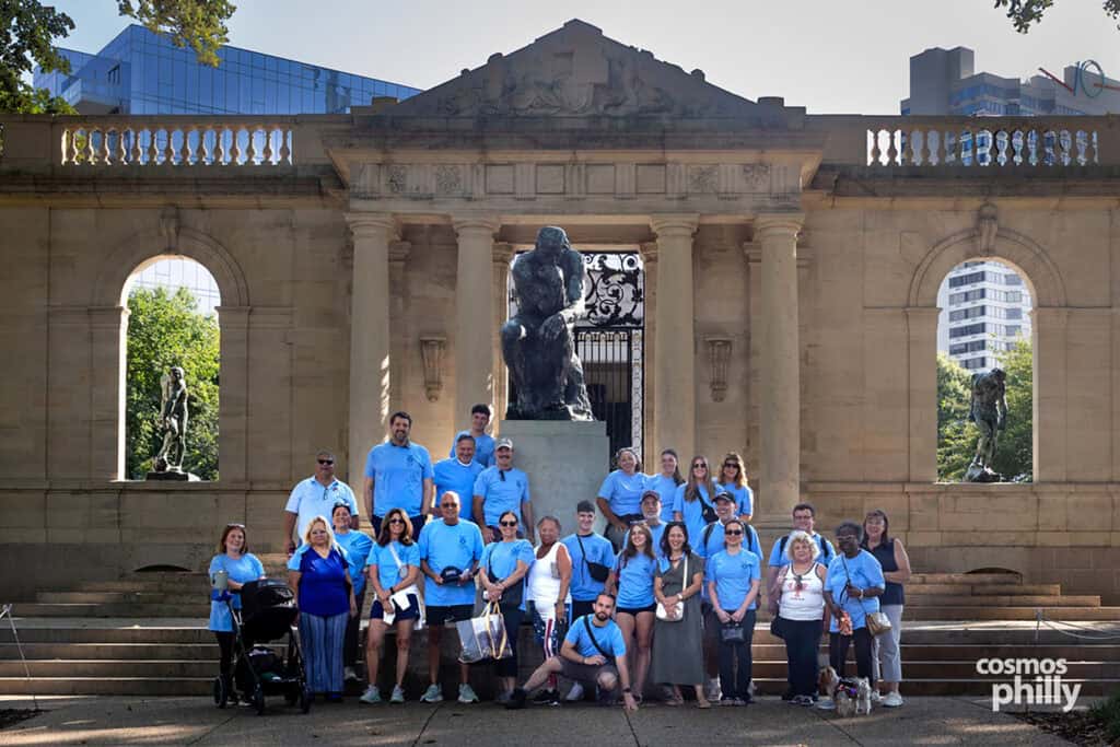 Participants in the 2026 AHEPA Cooley’s Anemia Walk along Philadelphia’s Benjamin Franklin Parkway