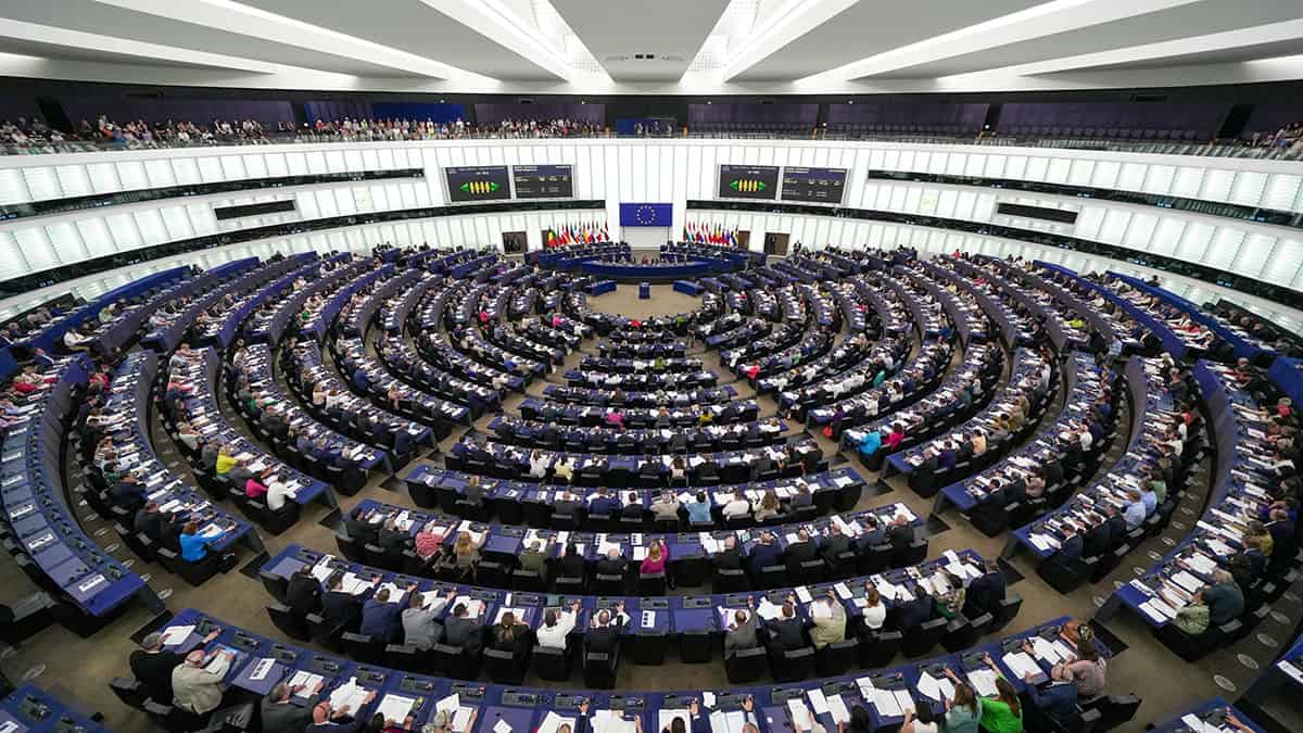European Parliament plenary chamber during a session