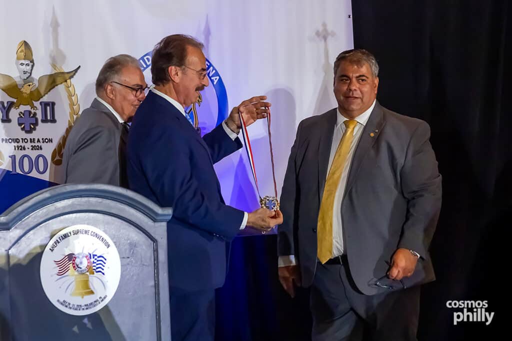 Guests, honorees and AHEPA members gather during the AHEPA Family Grand Banquet & Ball at the Sheraton Philadelphia Downtown on July 31, 2026.