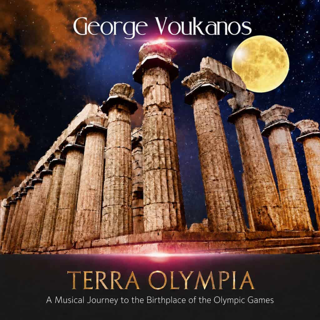 TERRA OLYMPIA album artwork by Greek composer George Voukanos