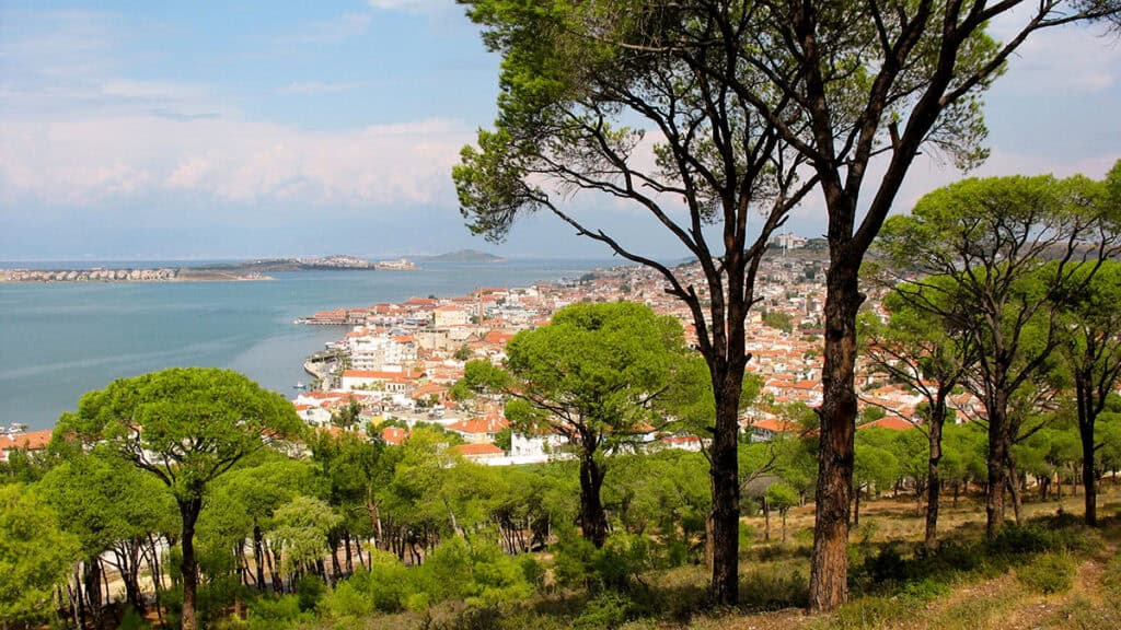 View of present-day Ayvalık on Turkey’s Aegean coast, historically known to Greeks as Kydonies