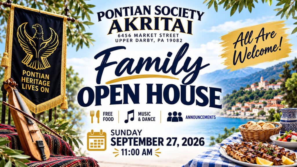 Pontian Society Akritai Welcomes Community to Family Open House in Upper Darby