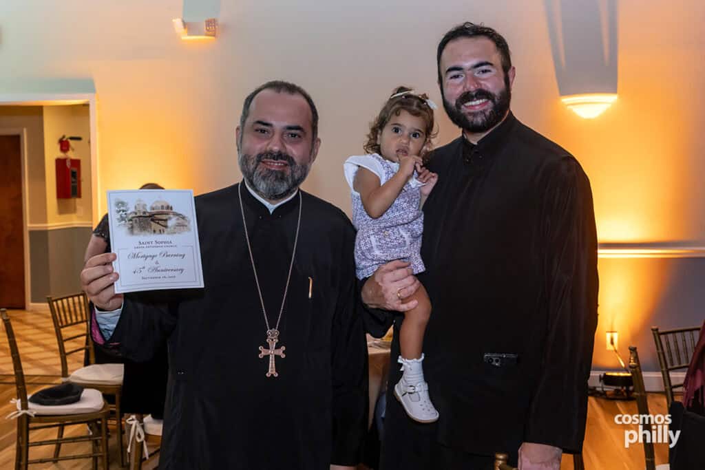 St. Sophia Greek Orthodox Church 45th anniversary and mortgage burning celebration in Jeffersonville, Pennsylvania