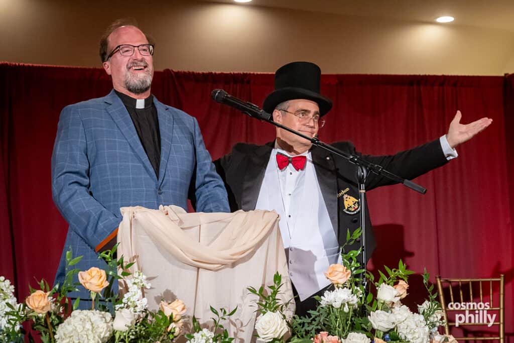 St. Sophia Greek Orthodox Church 45th anniversary and mortgage burning celebration in Jeffersonville, Pennsylvania