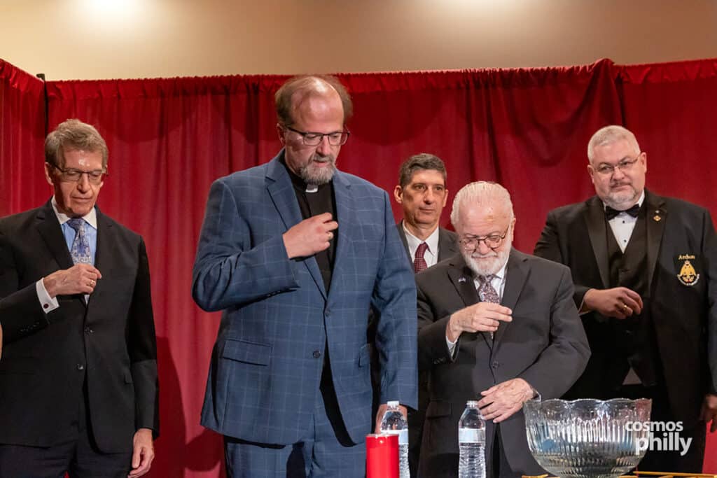 St. Sophia Greek Orthodox Church 45th anniversary and mortgage burning celebration in Jeffersonville, Pennsylvania