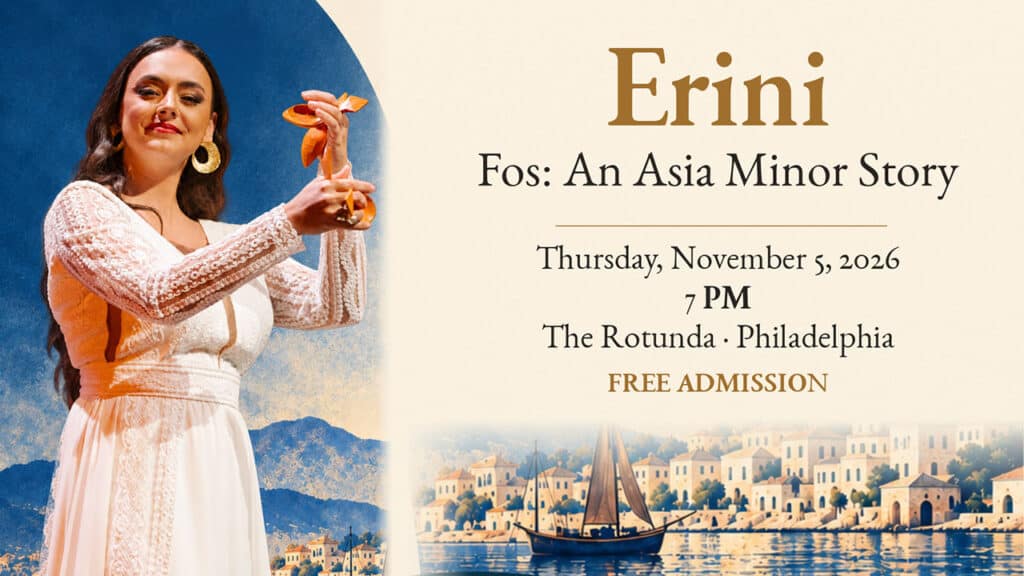 Erini to Bring ‘Fos: An Asia Minor Story’ to Philadelphia November 5