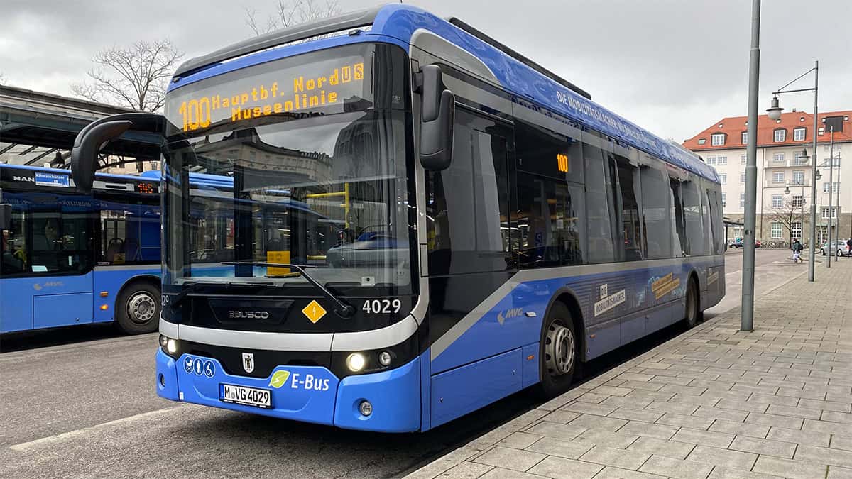 MVG city bus at Munich Ostbahnhof in Munich, Germany